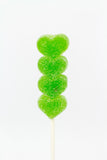 Green Heart Candy Bubblets on Stick - حلوى القلب الاخضر مع العصى