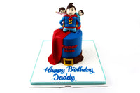 Super Dad Birthday Cake - كيكه الاب البطل