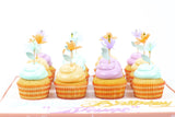 Pastel Color Cupcakes on Board- كب كيك بتصميم خاص