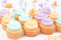 Pastel Color Cupcakes on Board- كب كيك بتصميم خاص