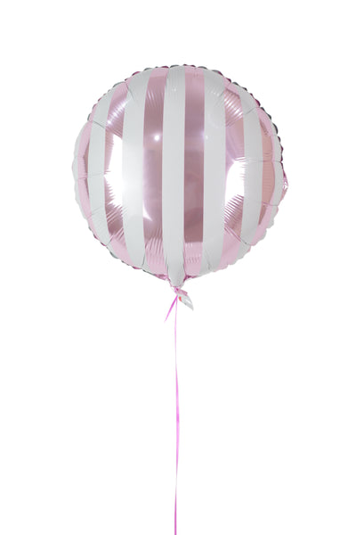 Pink Stripe Balloons-بالونات الفويل