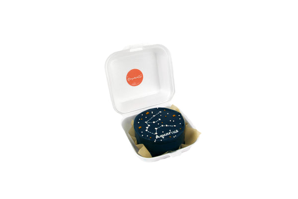 Aquarius Zodiac Design Mini Cake -كيكة حجم صغير بتصميم برج الدلو