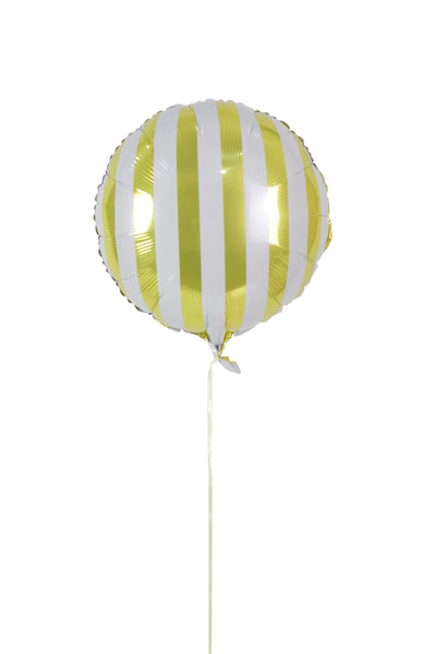 Gold Stripe Balloon - بالونات الفويل