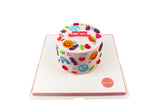 Happy Birthday Retro Cake -كعكة عيد ميلاد سعيد ريترو