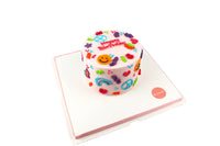 Happy Birthday Retro Cake -كعكة عيد ميلاد سعيد ريترو