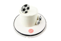 Football White Cake - كيكه كره القدم البيضاء