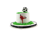 Round Football Cake II - II كيكه كره القدم دائريه