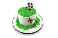 Round Football Cake II - II كيكه كره القدم دائريه