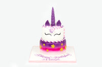Two-Tiered Unicorn Cake - كيكة اليونيكورن