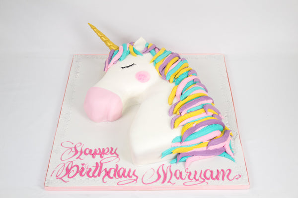 Happy Birthday Unicorn Cake - كيكة اليونيكورن