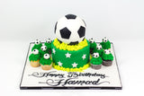 Football Shaped Birthday Cake - كيكة كرة قدم