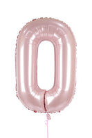 Zero Shaped Foil Balloon بالون رقم صفر : اللون زهري
