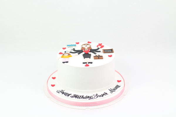 Super Mom Birthday Cake -كيكة يوم ميلاد