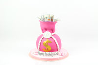 Money Pot Birthday Cake - كيكة يوم ميلاد