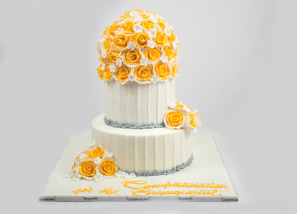 Elegant Engagement  Cake - كيكة خطوبة