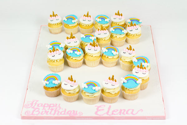 Unicorn Birthday Cupcakes IV- كب كيك وحيد القرن لأعياد الميلاد IV