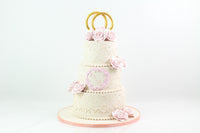 Three-Tiered Wedding Cake - كيكة خطوبة