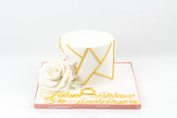 Round Anniversary Cake - كيكة ذكري زواج