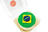 Brazil Flag Mini Cake-ميني كيك علم البرازيل