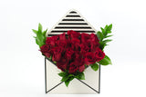 White Envelope Flower Box - تنسيق ورد داخل مخلف