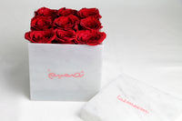 Acrylic Marble Flower Box- علبه ورد من الاكراليك بطبعه رخاميه