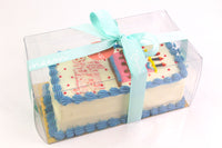 Rectangle Happy Birthday Cake II - II كيكة مستطيله ليوم ميلاد