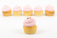 Pink Heart Cupcakes- كبك كيك مع زينه قلب