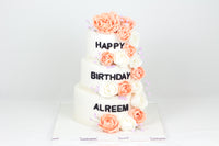 3 Tiered Birthday Cake - كيكة من ٣ طوابق