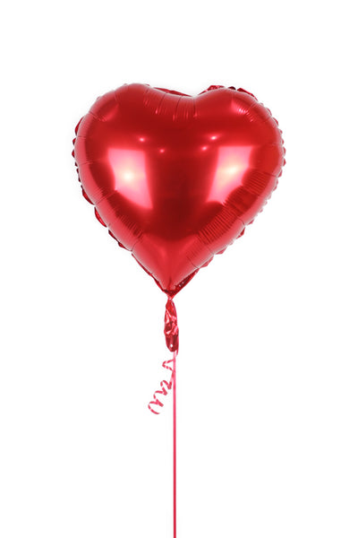 Plain Red Heart Shaped Foil  Balloon بالونه على شكل قلب لون أحمر