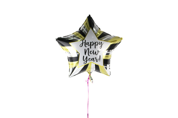 New Year Star Shaped Foil Balloon I - بالونه على شكل نجمه