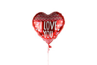 I Love You Heart Foil Balloon III -بالونه علي شكل قلب أحمر