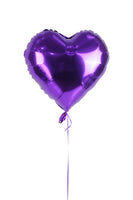 Plain Purple Heart Shaped Foil Balloon- بالونه على شكل قلب