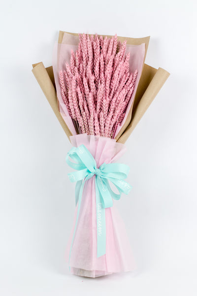 Pink  Wheat Bouquet - بوكيه قمح زهري