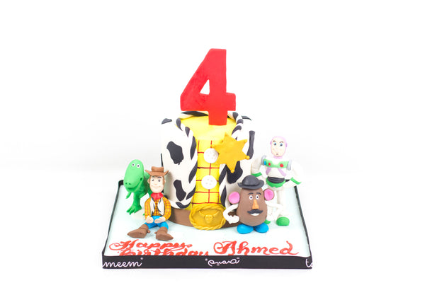 Character 4th Birthday Cake - كيكة على شكل شخصيه كرتونيه