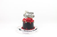 Black Birthday Cake - كيكة يوم ميلاد