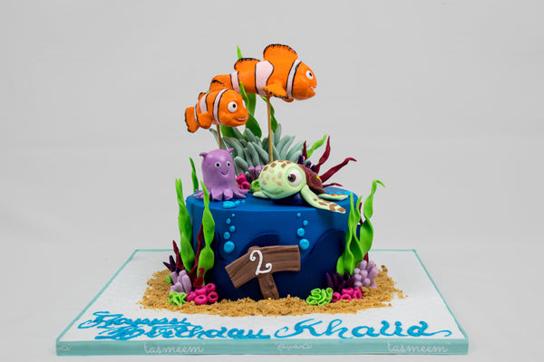 Character Under the Sea Cake - كيكة قاع البحر