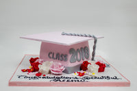 Pink Cap Graduation Cake - كيكة تخرج