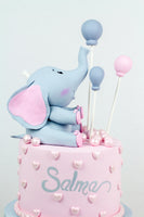 Baby Elephant Birthday Cake - كيكة الفيل