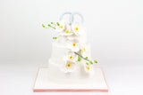 White Engagement Cakes - كيكة خطوبة