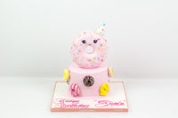 Pink Donut Cake - كيكة على شكل دوناتس