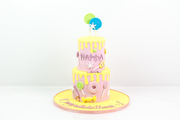 Sweets Congratulation Cakes - كيكة من طابقين