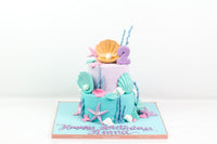 Sea Shells Birthday Cake - كيكة قاع البحر