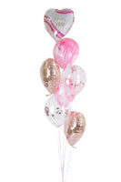 Mixed Balloons Bouquet  باقة بالونات على شكل قلوب