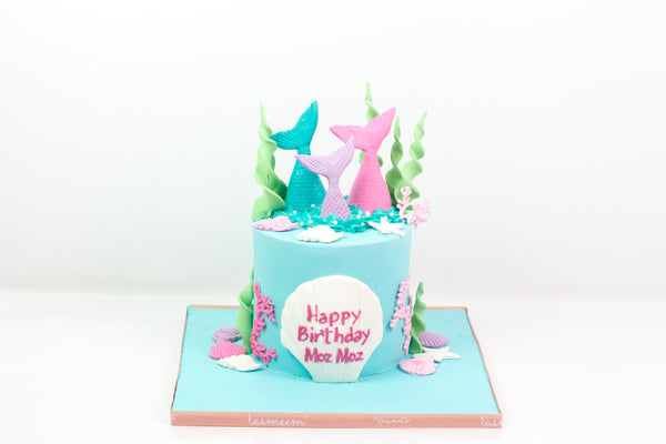 Mermaid Tale Birthday Cake -  كيكة عروس البحر
