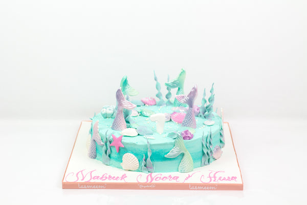 Under the Sea Theme Birthday Cake - كيكة على شكل شخصيه كرتونيه
