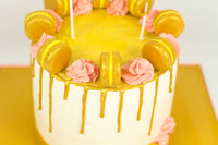 Birthday Macaroon Cake - كيكة مزينه بالماكرون
