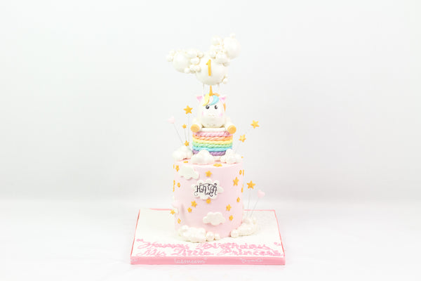 Unicorn Cloud Rainbow Cake - كيكة اليونيكورن