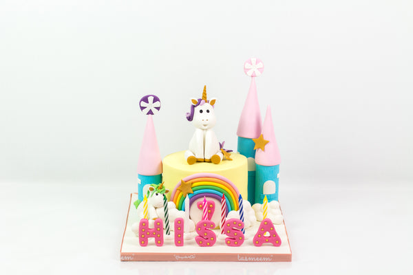 Unicorn Castle Cake - كيكة اليونيكورن