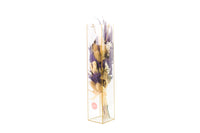 Preserved Flower Bouquet In Clear Box - تنسيق ورد مجفف في شنطه شفافه