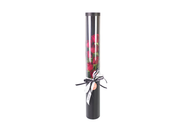 Cylinder Flower Bouquet  - تنسيق ورد في اسطوانة ورقية